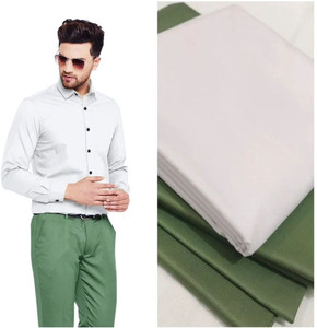 Venjberry Cotton Blend Solid Shirt Trouser