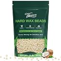 VENNCO 1lb Cream Wax Beads for Hair Removal, Hard Wax Beads Refill for Fine Hair and Detail Areas, Designed for Eyebrow Facial Bikini and Body Waxing at Home, Stripless Low Temperature Wax