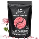 Vennco 2.5lb Pink Rose Hard Wax Beads for Hair Removal - Gentle Hard Wax for Face, Bikini, and Brazilian Areas - Wax Refill for Full Body Professional Home Waxing