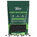 VENNCO Hard Wax Beads, 1lb Black Wax Beans for Hair Removal, Stripless Waxing Beads for Bikini,Chest Back and Full Body Use, Low Temperature Hard Wax Designed for Brazilian Waxing and Coarse Hair