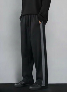 Venner Solid Men Black Track Pants