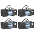 VENO Heavy Duty Moving Bags, Storage Bags, Clear Window, Gray, 4 Pack