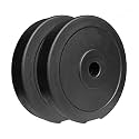Venom P.V.C Weight Plates, Filled with Concrete, Vinyl Standard Weights Plates, Set for Weight Lifting, Dumbbell Bars, Strength Training Home Gym Fitness Workout