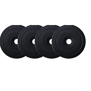 venom pvc weight plates filled with concrete vinyl standard weights plates set for weight lifting dumbbell bars strength training home gym fitness workout