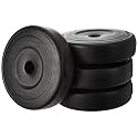 Venom P.V.C Weight Plates, Filled with Concrete, Vinyl Standard Weights Plates, Set for Weight Lifting, Dumbbell Bars, Strength Training Home Gym Fitness Workout