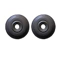 Venom P.V.C Weight Plates, Filled with Concrete, Vinyl Standard Weights Plates, Set for Weight Lifting, Dumbbell Bars, Strength Training Home Gym Fitness Workout