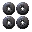 Venom P.V.C Weight Plates, Filled with Concrete, Vinyl Standard Weights Plates, Set for Weight Lifting, Dumbbell Bars, Strength Training Home Gym Fitness Workout