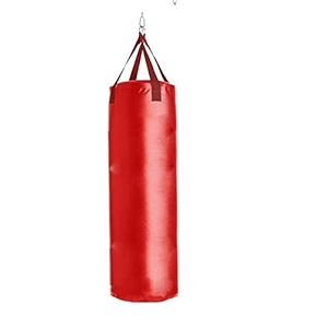 venom red color unfilled empty 35 feet long srf economical material punching bagkickboxing bagtakewondo bagfitness bagprofessional training bag with hanging straps