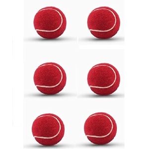 venom soft cricket solid tennis balls practice training for all age group recommended for indooroutdoor street amp beach cricket pack of six color  red