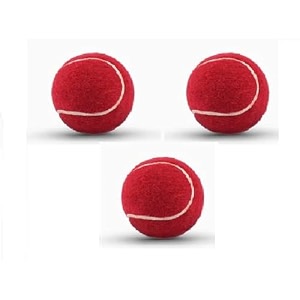 venom soft cricket solid tennis balls practice training for all age group recommended for indooroutdoor street amp beach cricket pack of three color  red