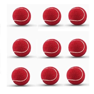 venom soft cricket solid tennis balls practice training for all age group recommended for indooroutdoor street amp beach cricket pack of nine color  red