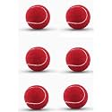 VENOM Soft Cricket Solid Tennis Balls Practice, Training for All Age Group, Recommended for Indoor/Outdoor Street &amp; Beach Cricket (Pack of Six) (Color : Red)