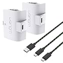 Venom Rechargeable Battery Pack for Xbox One, Xbox Series X & S, 2 Pack 1100mAh Controller Battery Pack Play and Charge Kit for Xbox Series X/S and Xbox One