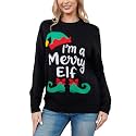 VENTELAN Women's Christmas Sweater Funny Christmas Tree Ugly Pullover Snowflake Long Sleeve Sweater Shirt