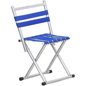 venti foldable camping chair heavy duty outdoor portable lightweight folding stool fishing hiking beach picnic stool collapsible camping stool mini for travel garden chair silver