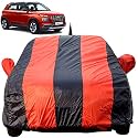 Venue Dustproof Car Cover with Mirror &amp; Antenna Pockets, Red Blue Stripes, Taffeta Polyster,Triple Stitched, Compatible with Hyundai Venue Car Cover (2019 to 2022), Venue Car Accessories