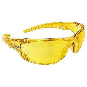 venus - e-306 ahc - safety goggles - pack of 1 - yellow lens- isi certified polycarbonate hard coated scratch resistant lenses night vision design for industrial cycling bike amp car driving