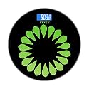 Venus (Made in India) Electronic Digital Personal Bathroom Health Body Weight Machine For Body Weight,weighing scale Battery Included (Black &amp; Green Round)
