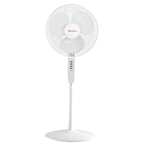 venus sway plus spf400 pedestal fans  400mm  60w  with oscillation and 3 speed option  2 years guarantee  1350 rpm  isi certified white