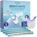 Venus Visage Teeth Whitening Kit with LED Light Device - Includes 3 Carbamide Peroxide Gel Pens, Teeth Whitening Trays & Remineralization Pens - 16 Min Non Sensitive