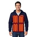 Venustas 12V Unisex Dual-Control Heated Hoodie with Battery, Work Jacket