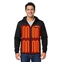 Venustas 12V Unisex Dual-Control Heated Hoodie with Battery, Work Jacket