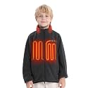 Venustas Kids Heated Fleece Jacket with Battery, Boys Girls Youth Electric Heated Coat for Winter