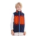 Venustas Kids Heated Fleece Vest with Battery, Warmer Youth Electric Vest for Boys Girls