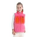 Venustas Kids Heated Fleece Vest with Battery, Warmer Youth Electric Vest for Boys Girls