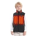 Venustas Kids Heated Fleece Vest with Battery, Warmer Youth Electric Vest for Boys Girls