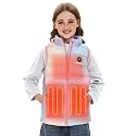 Venustas Kids Heated Vest with Battery Pack, Girls Lightweight Electric Heated Vest