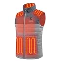Venustas Men's Heated Vest with Battery, Up to 20 Hours of Warmth
