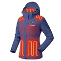 Venustas Women's Waterproof Heated Jacket with Battery &amp; Detachable Hood