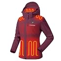 Venustas Women's Waterproof Heated Jacket with Battery &amp; Detachable Hood
