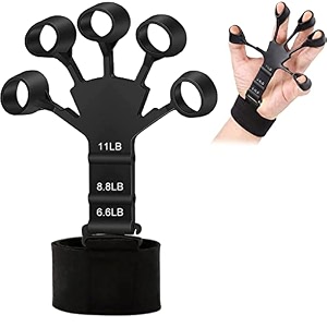 venzina 2023 new finger gripper for veins 3 gears adjustable silicone finger exercise equipment for finger grip amp exercise finger stretcher trainer stress relief improve finger dexterity