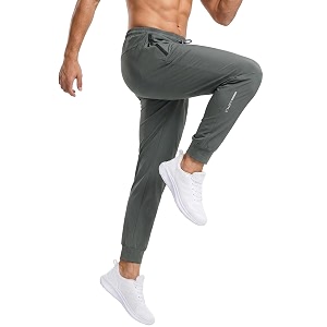Venzina Mens Quick-Dry 4-Way Stretch Joggers Tapered