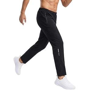 Venzina Mens Quick-Dry 4-Way Stretch Joggers Tapered