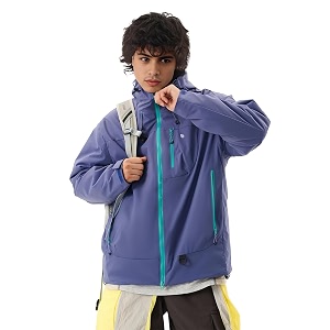 Venzina Mens Waterproof Rain Jacket-Lightweight Windbreaker with