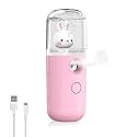 Venzina Mini Nano Mist Sprayer For Face, 30ml USB Rechargeable Bunny