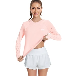 Venzina Womens Slim-Fit Running Hoodie with Reflective