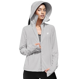 venzina women39s upf 50 lightweight athletic jacket uv sun protection full zip cooling hoodie long sleeve sunscreen protective clothing for women for outdoor hiking s-xl