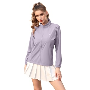 venzina women39s upf 50 lightweight athletic jacket uv sun protection full zip cooling hoodie long sleeve sunscreen protective clothing for women for outdoor hiking s-xl