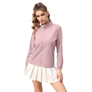 venzina women39s upf 50 lightweight athletic jacket uv sun protection full zip cooling hoodie long sleeve sunscreen protective clothing for women for outdoor hiking s-xl