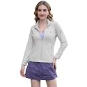 Venzina® Women's UPF 50+ Lightweight Athletic Jacket UV Sun Protection Full Zip Cooling Hoodie Long Sleeve Sunscreen Protective Clothing for Women for Outdoor Hiking, S-XL
