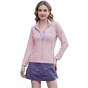 Venzina® Women's UPF 50+ Lightweight Athletic Jacket UV Sun Protection Full Zip Cooling Hoodie Long Sleeve Sunscreen Protective Clothing for Women for Outdoor Hiking, S-XL