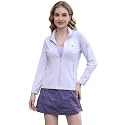 Venzina® Women's UPF 50+ Lightweight Athletic Jacket UV Sun Protection Full Zip Cooling Hoodie Long Sleeve Sunscreen Protective Clothing for Women for Outdoor Hiking, S-XL