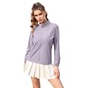 Venzina® Women's UPF 50+ Lightweight Athletic Jacket UV Sun Protection Full Zip Cooling Hoodie Long Sleeve Sunscreen Protective Clothing for Women for Outdoor Hiking, S-XL