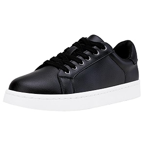 Vepose Womens Lace-Up Walking Sneakers Casual Low