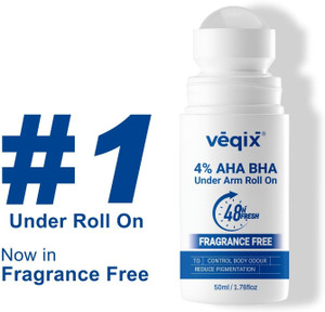 veqix underarm roll on fragrance free  long-lasting odour protection deodorant roll-on  -  for women