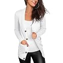 VERABENDI Women's Lightweight Cardigan Sweater Snap Button Front